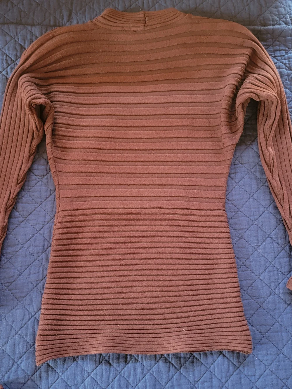 Cache Ribbed Two-Piece Set in Chocolate Brown - Picture 3 of 6